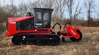 New Fecon Mulching Tractor in field working